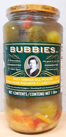 Pickles - Dill Kosher SPICY (Bubbies)